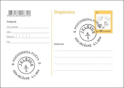 POGODBENA POŠTA 6254 JELŠANE